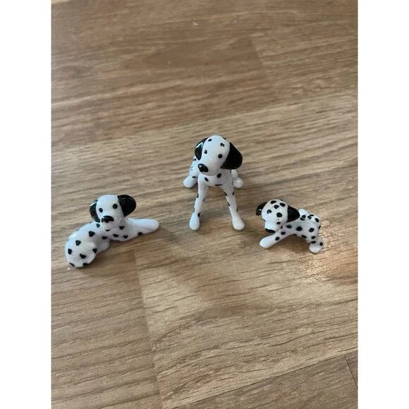 3pc vintage Ceramic Dalmatian Dogs figurines Collectible - Picture 5 of 8
